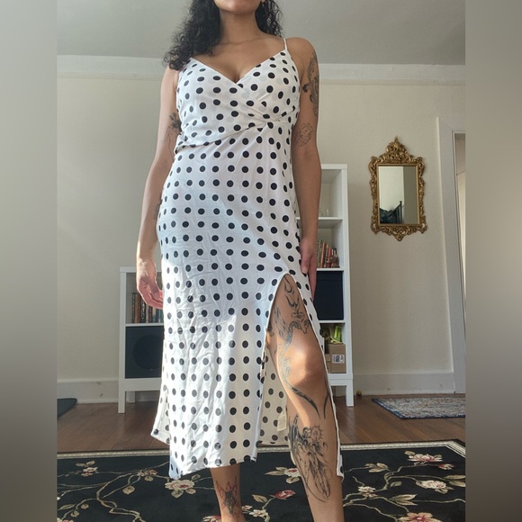 UO Polka Dot Maxi Dress - Picture 1 of 5